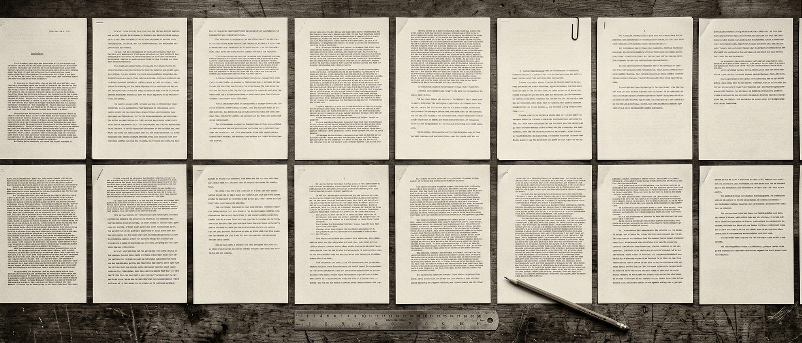 Documents alignés sur un plan de travail