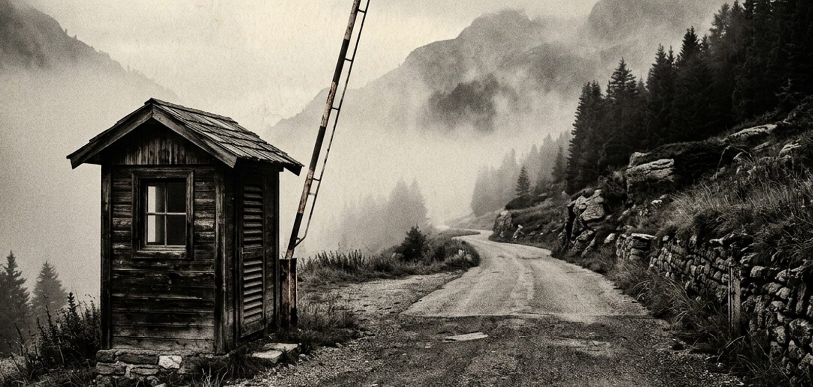 Ancien poste-frontière en montagne